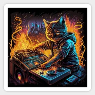 DJ Kitty Sticker